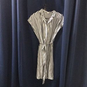 This dress is stripped blue and white, it is from old navy and is a medium.